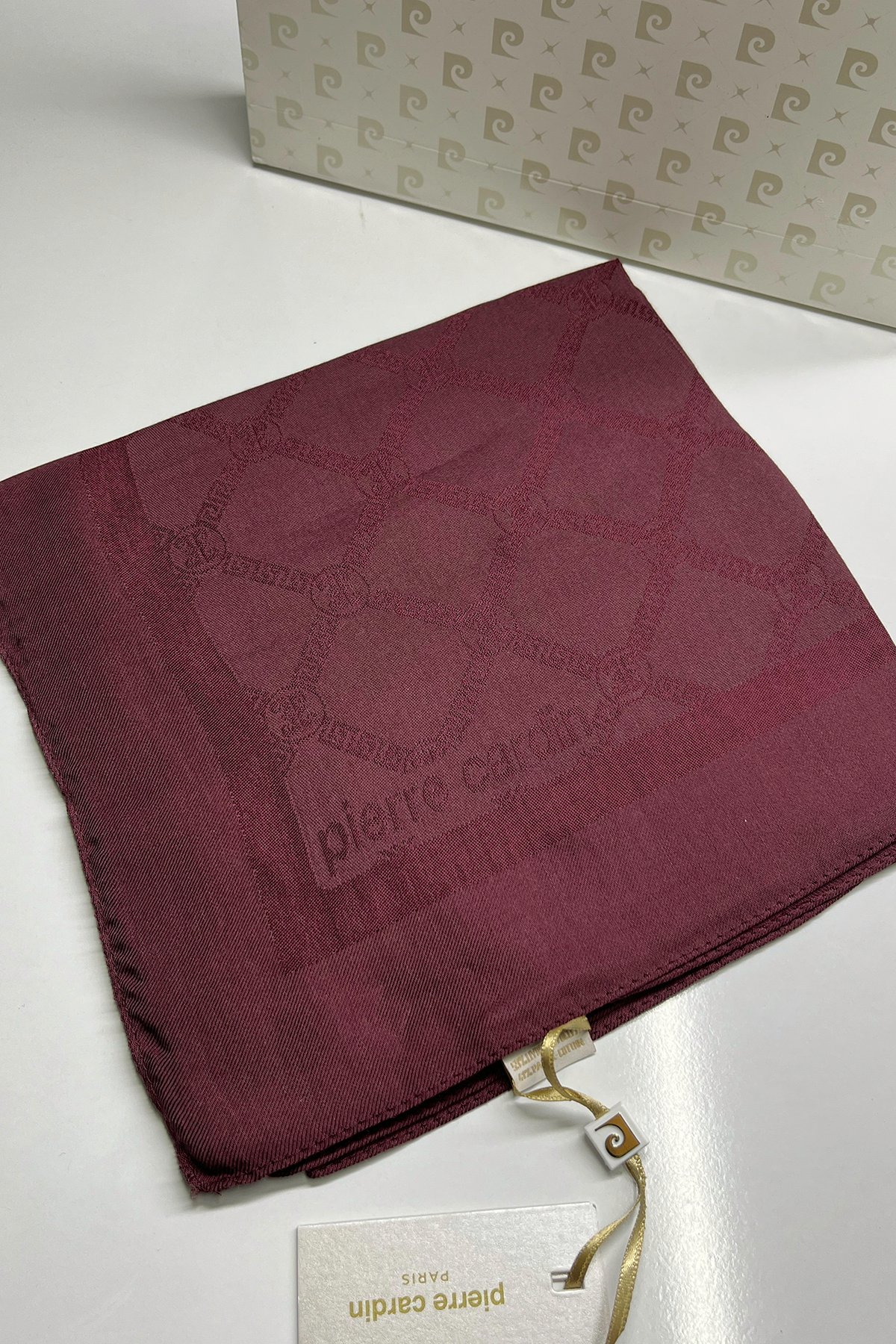 Pierre Cardin Monogram Pamuklu Eşarp 1080900-941