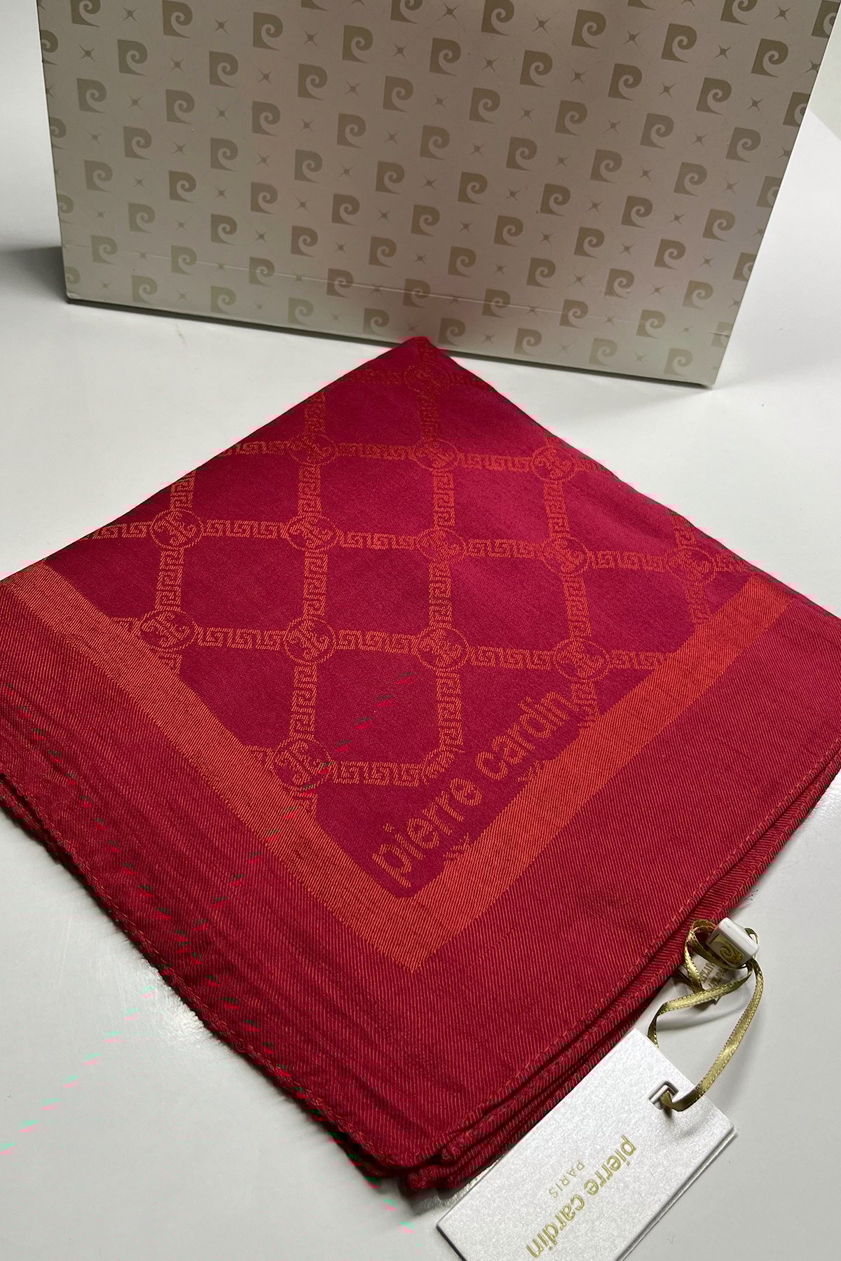 Pierre Cardin Monogram Pamuklu Eşarp 1080900-992