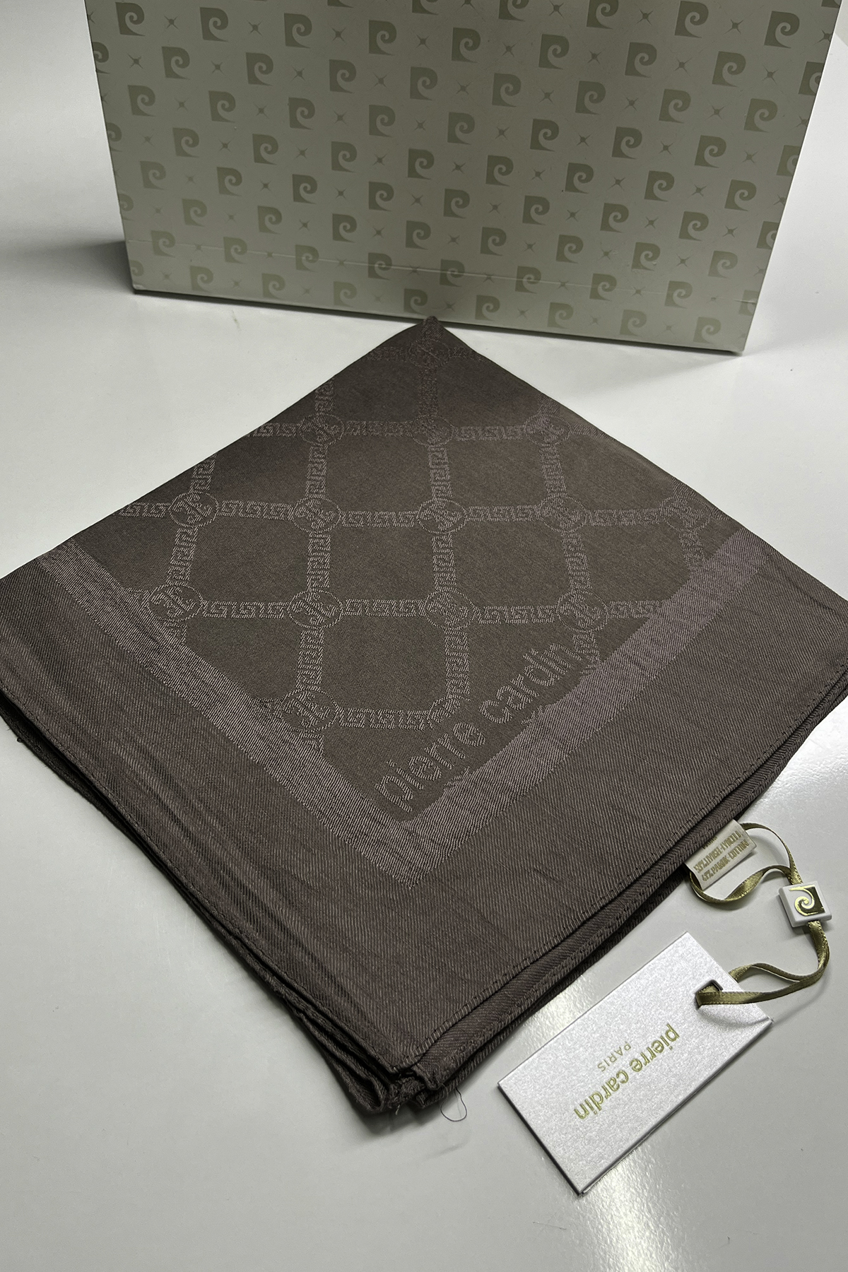 Pierre Cardin Monogram Pamuklu Eşarp 1080900-932
