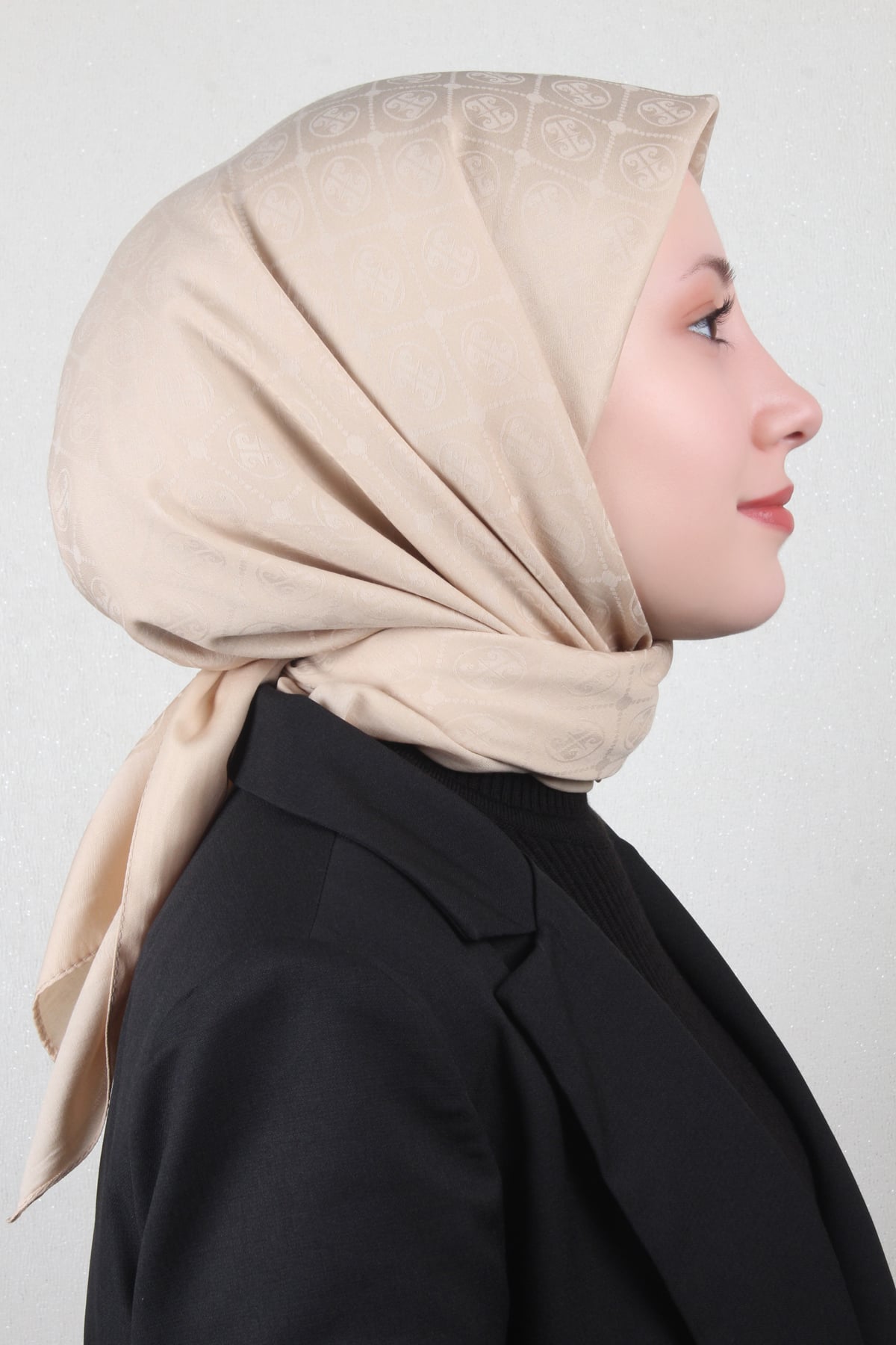 Pierre Cardin Pamuklu Eşarp 4105-4 Bej