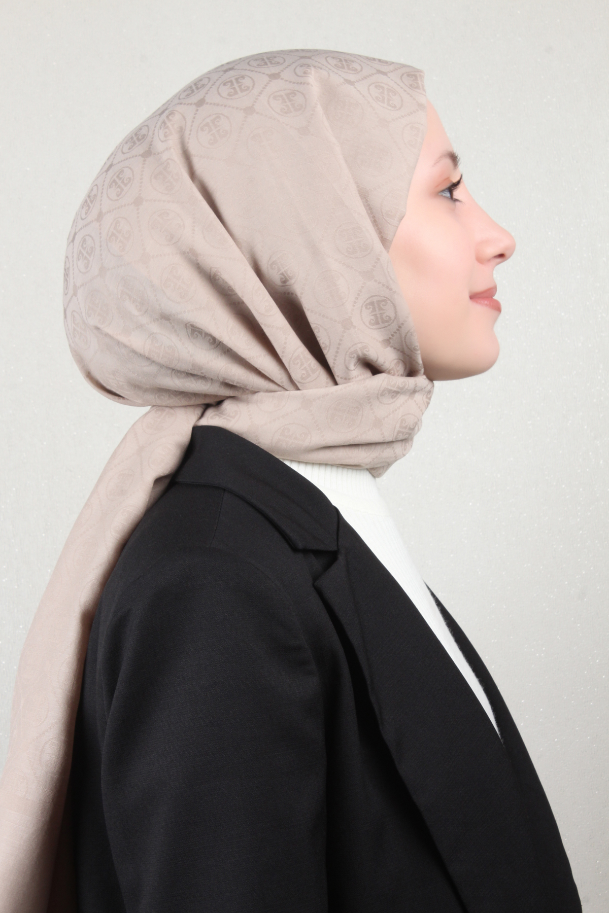 Pierre Cardin Pamuklu Şal 4106-18 Açık Vizon