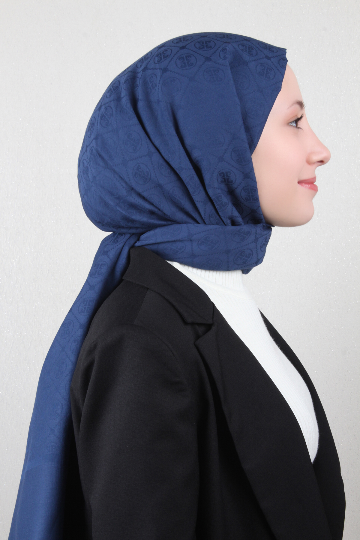 Pierre Cardin Pamuklu Şal 4106-3 Lacivert