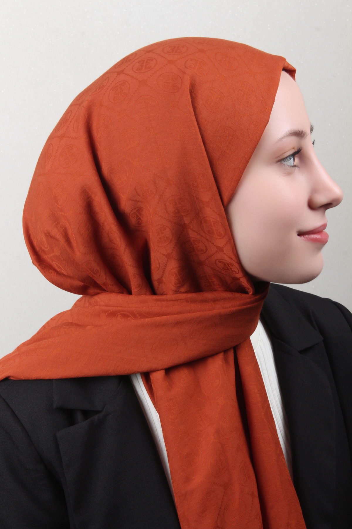 Pierre Cardin Pamuklu Şal 4106-6 Kiremit