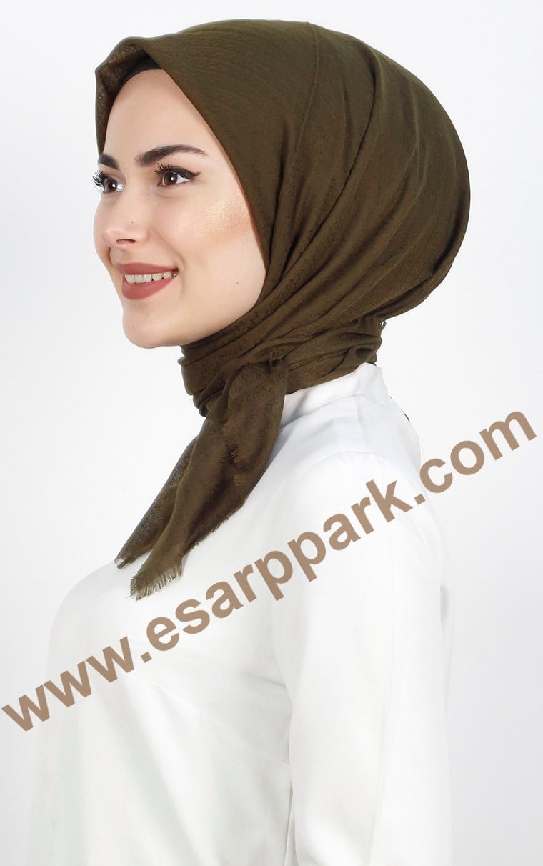 Piramit Coton Eşarp 1714-3