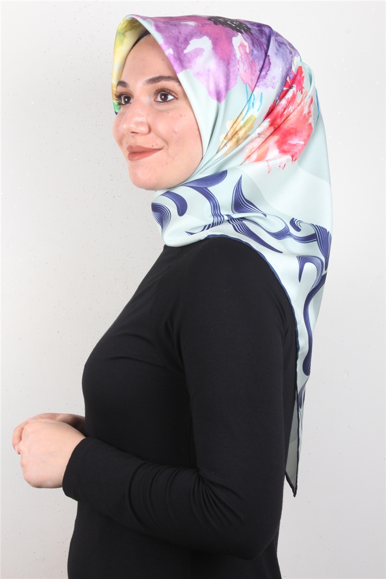 Piramit Dijital Eşarp 1345-6