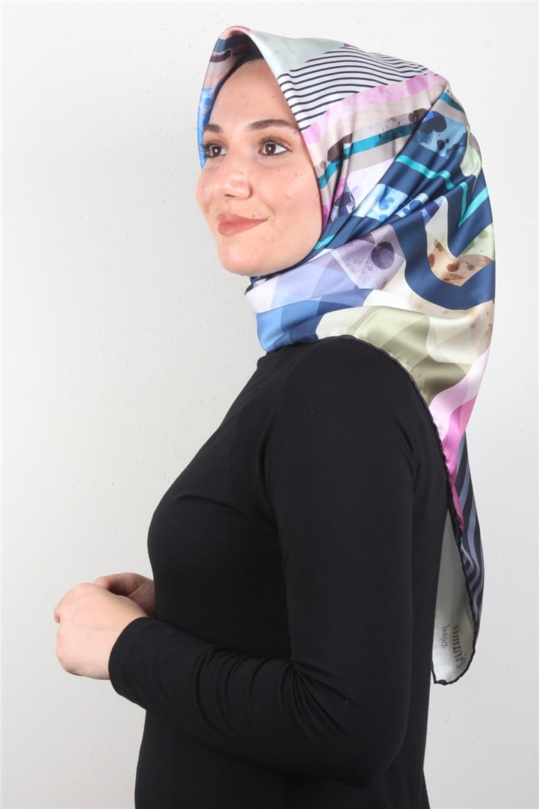 Piramit Dijital Eşarp 1346-27
