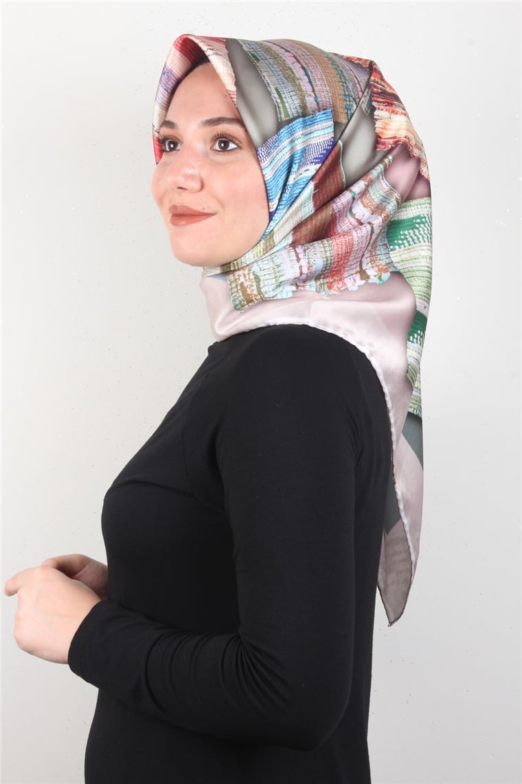 Piramit Dijital Eşarp 1346-7