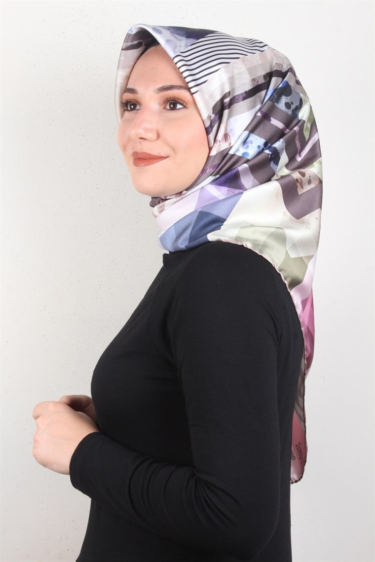 Piramit Dijital Eşarp 1348-2