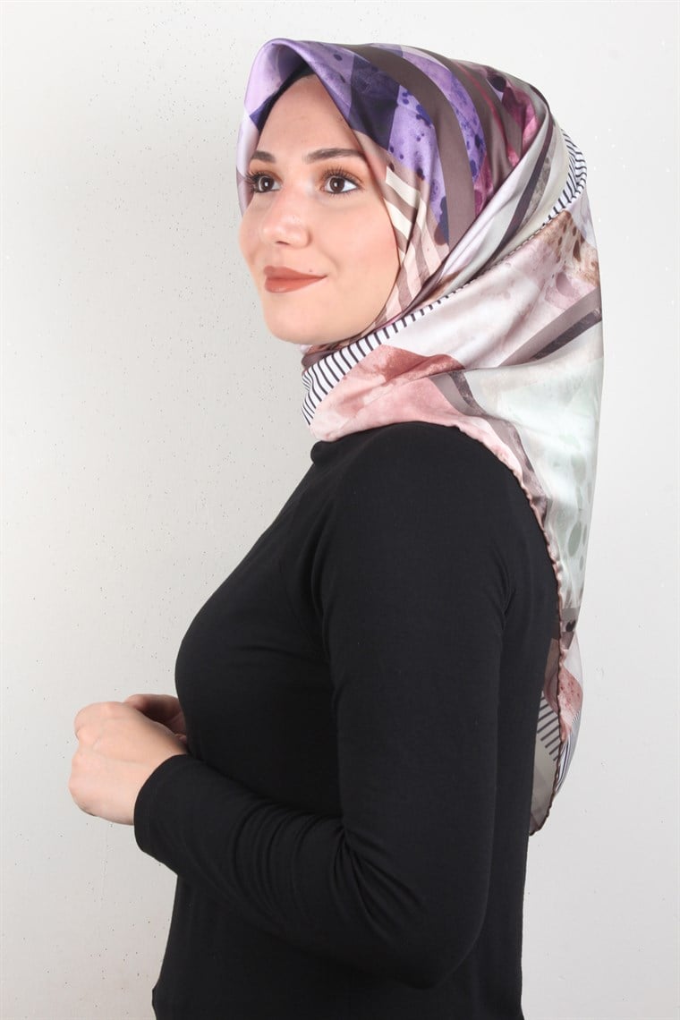 Piramit Dijital Eşarp 1348-3