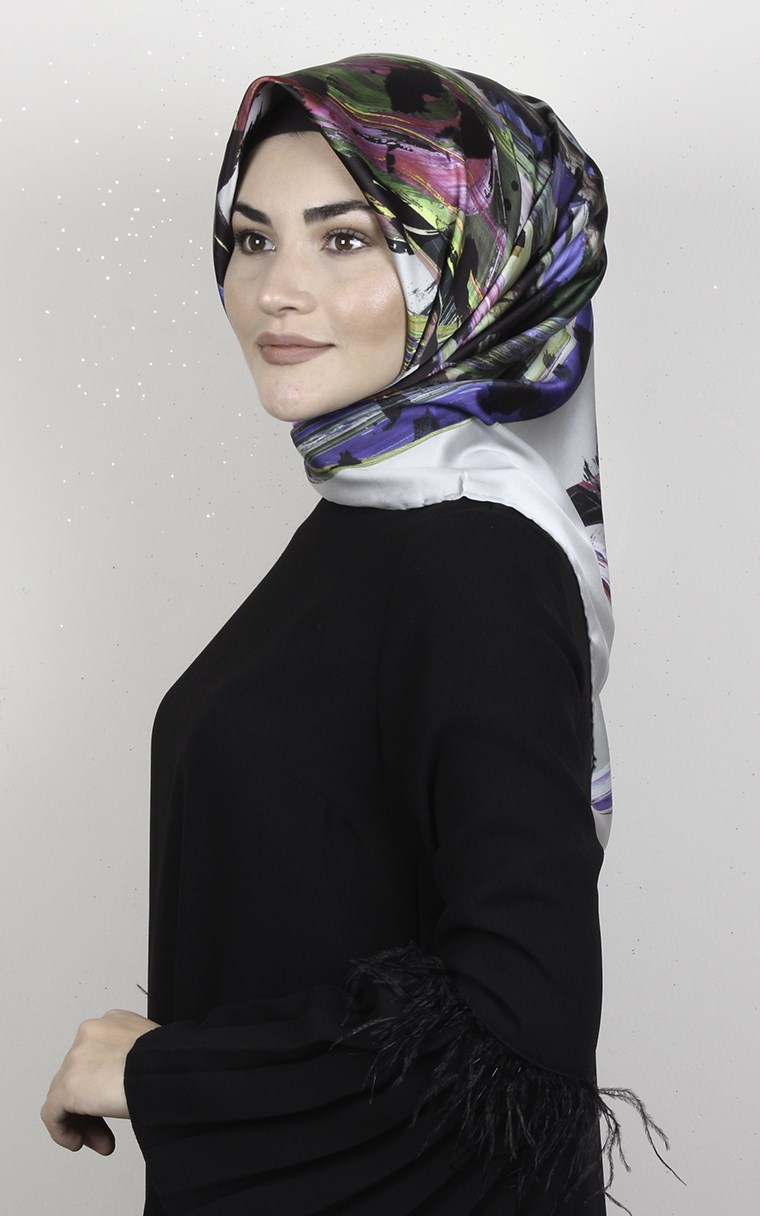 Piramit Dijital Eşarp 1349-4