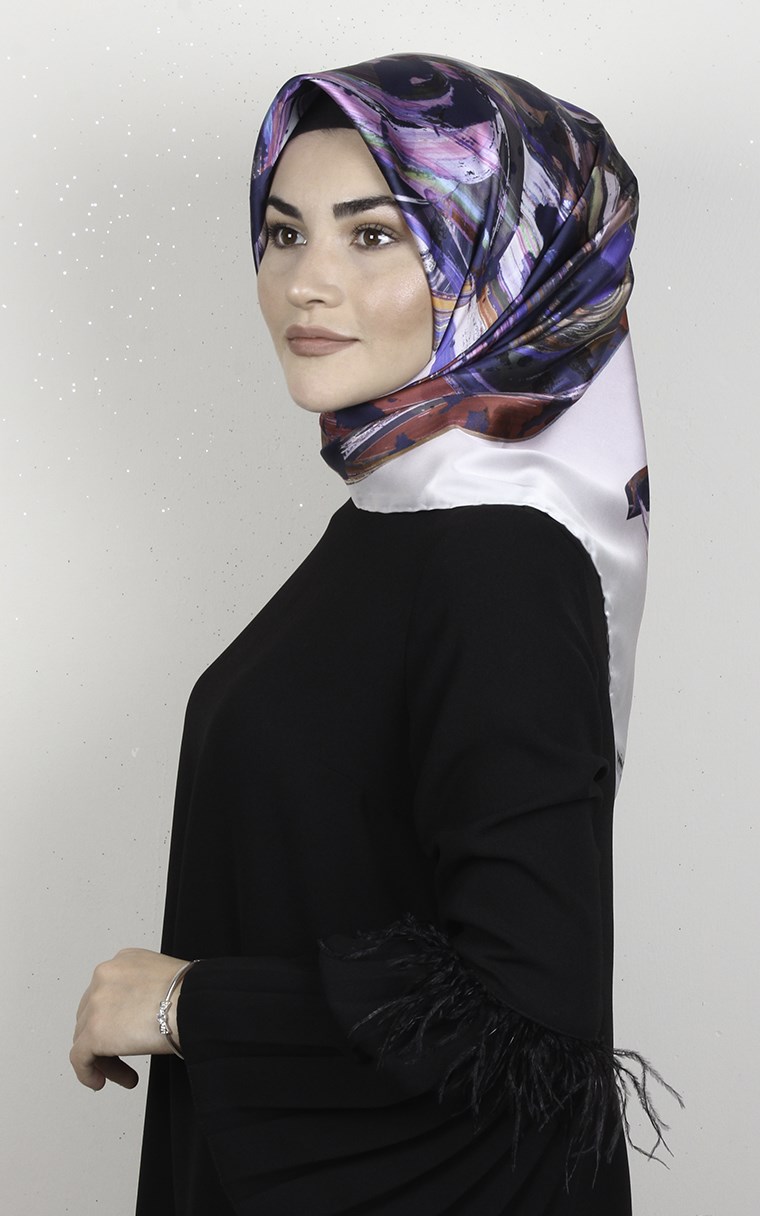 Piramit Dijital Eşarp 1349-6