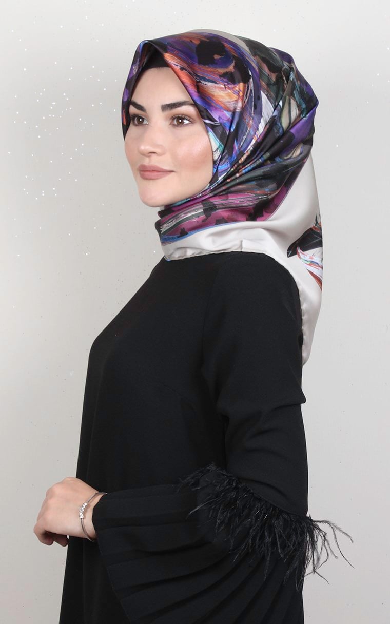 Piramit Dijital Eşarp 1349-9