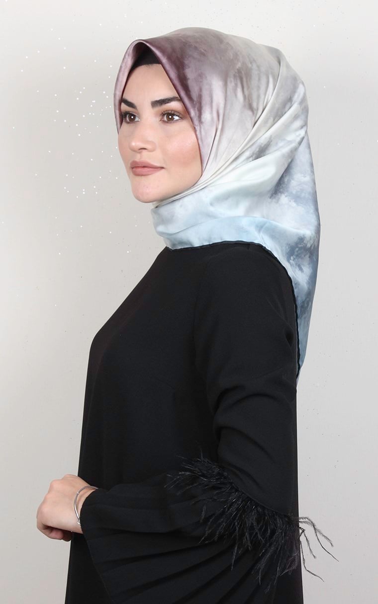 Piramit Dijital Eşarp 1351-2