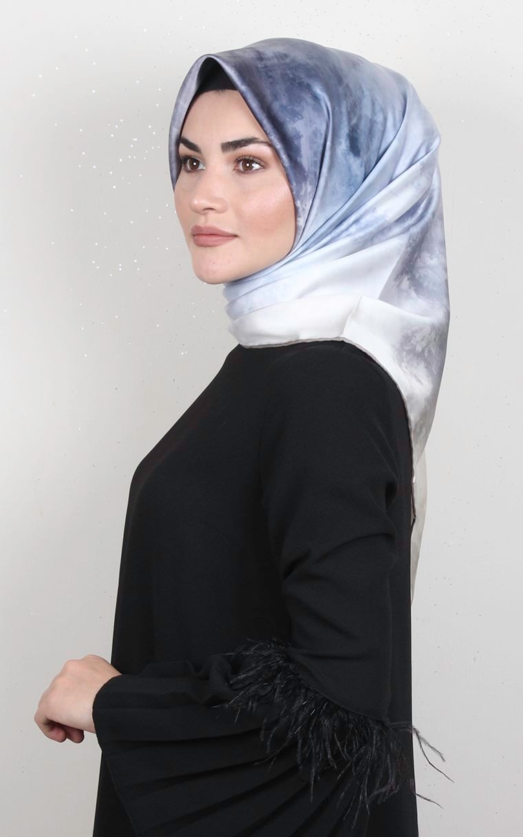 Piramit Dijital Eşarp 1351-8