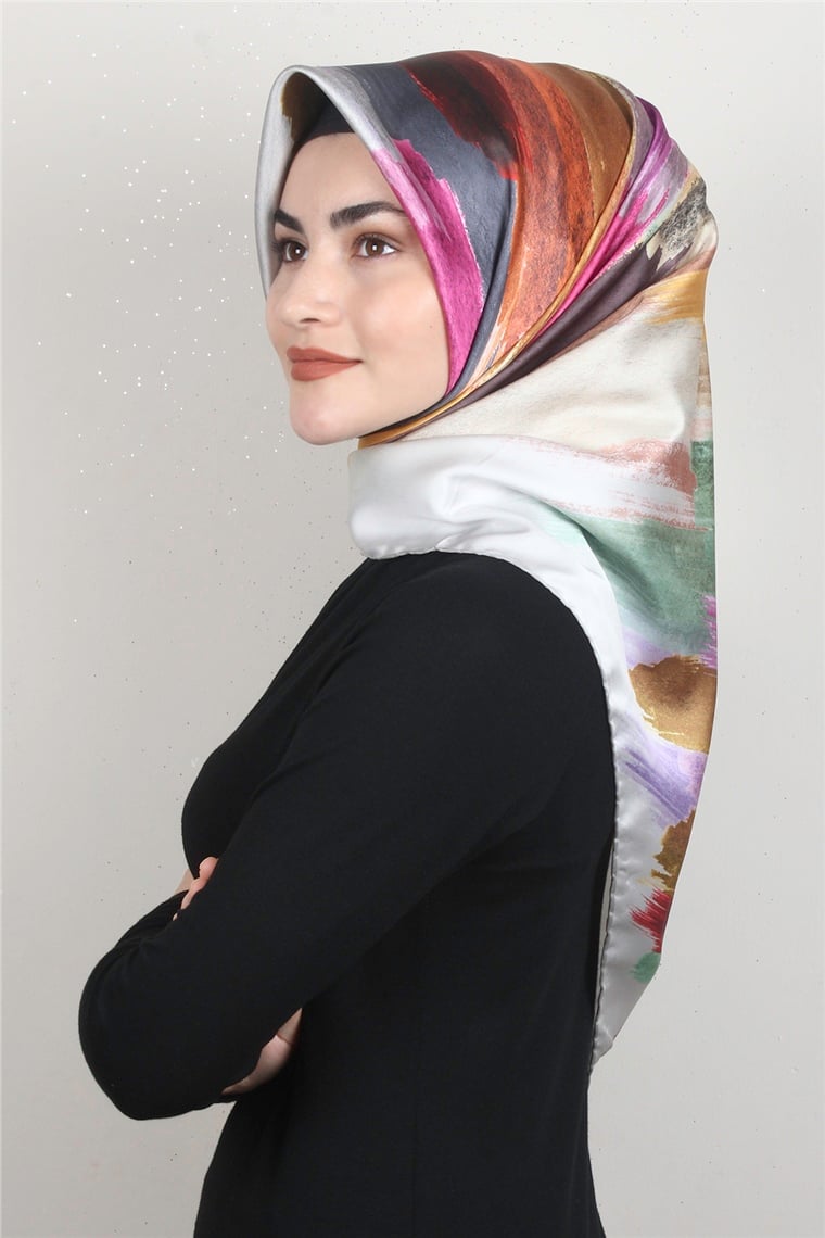 Piramit Dijital Eşarp 1352-1 Taş 