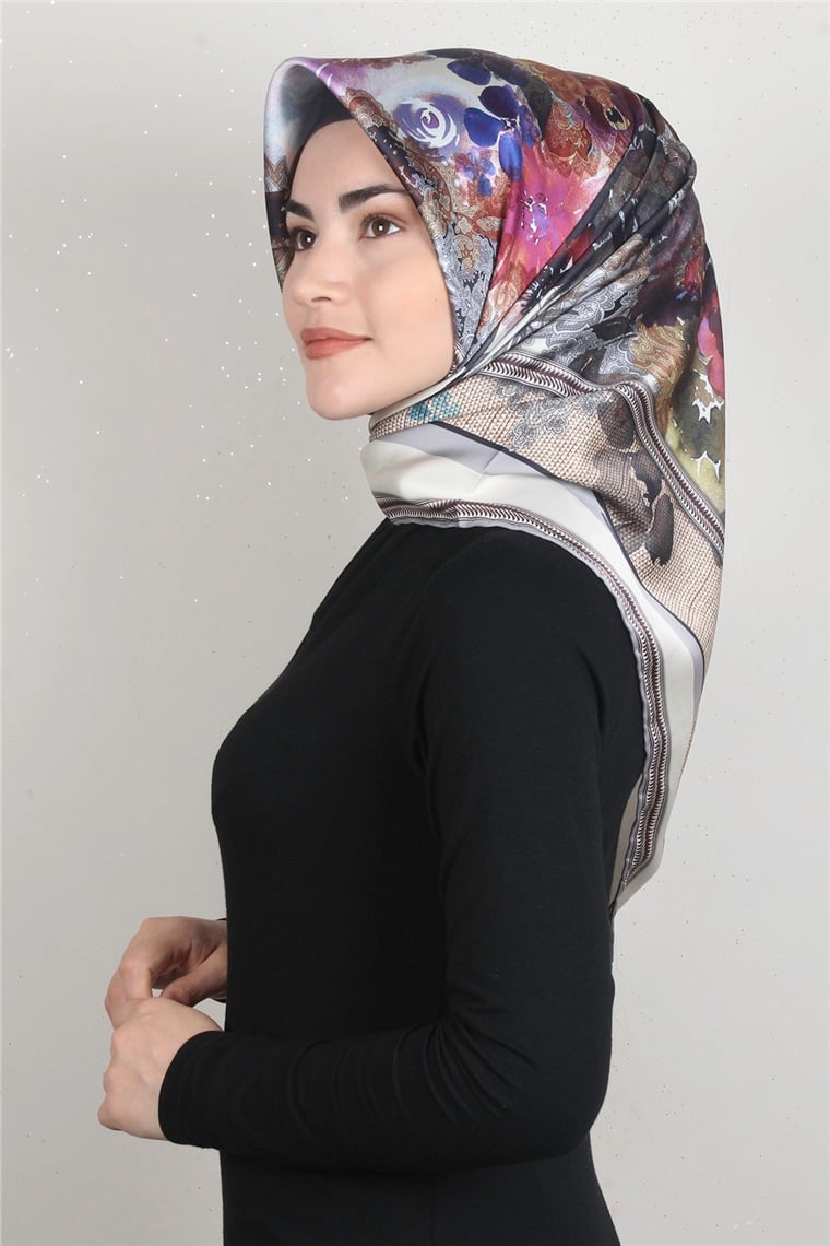 Piramit Dijital Eşarp 1354-7