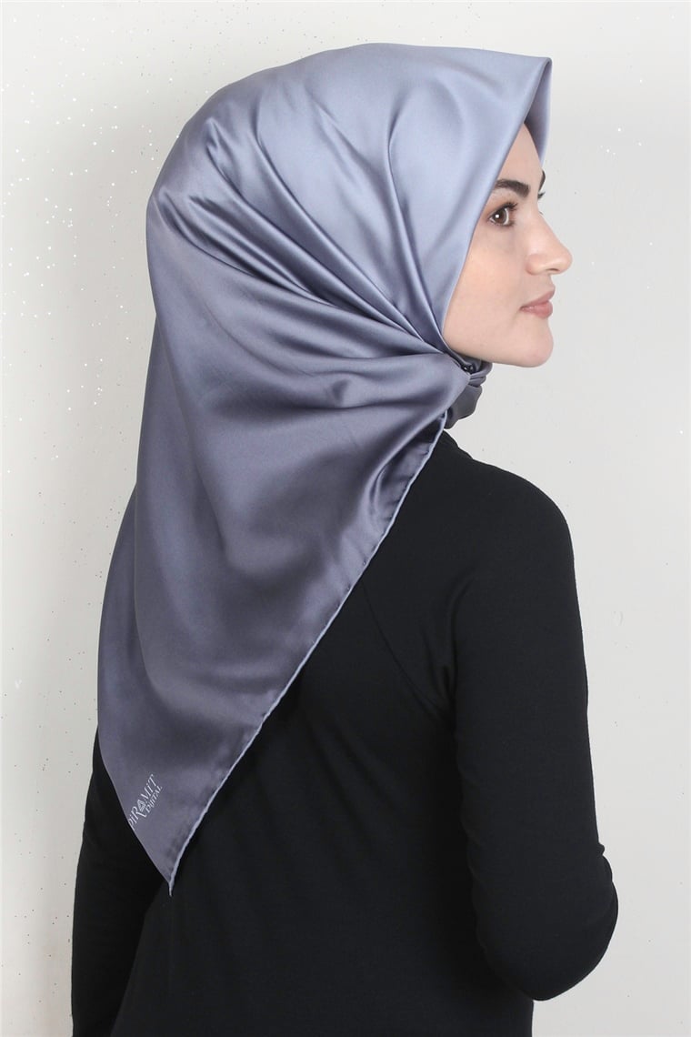 Piramit Dijital Eşarp 1355-8 Mavi