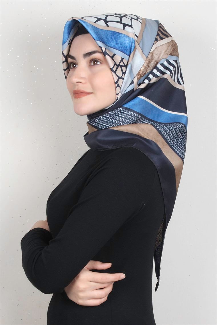 Piramit Dijital Eşarp 1356-14