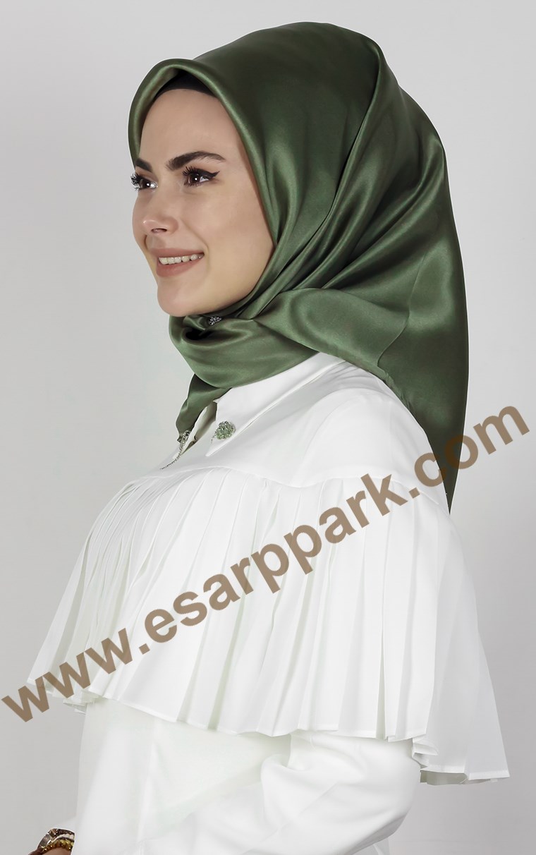 Piramit Düz İpek Eşarp 1860-23