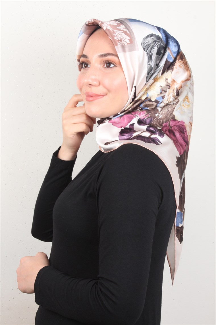 Piramit İpek Eşarp 1855-7