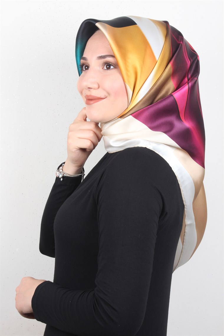 Piramit İpek Eşarp 1856-4