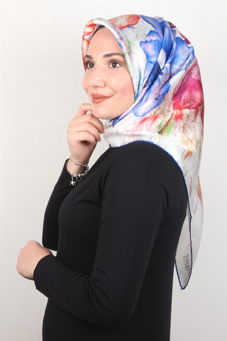 Piramit İpek Eşarp 1858-6