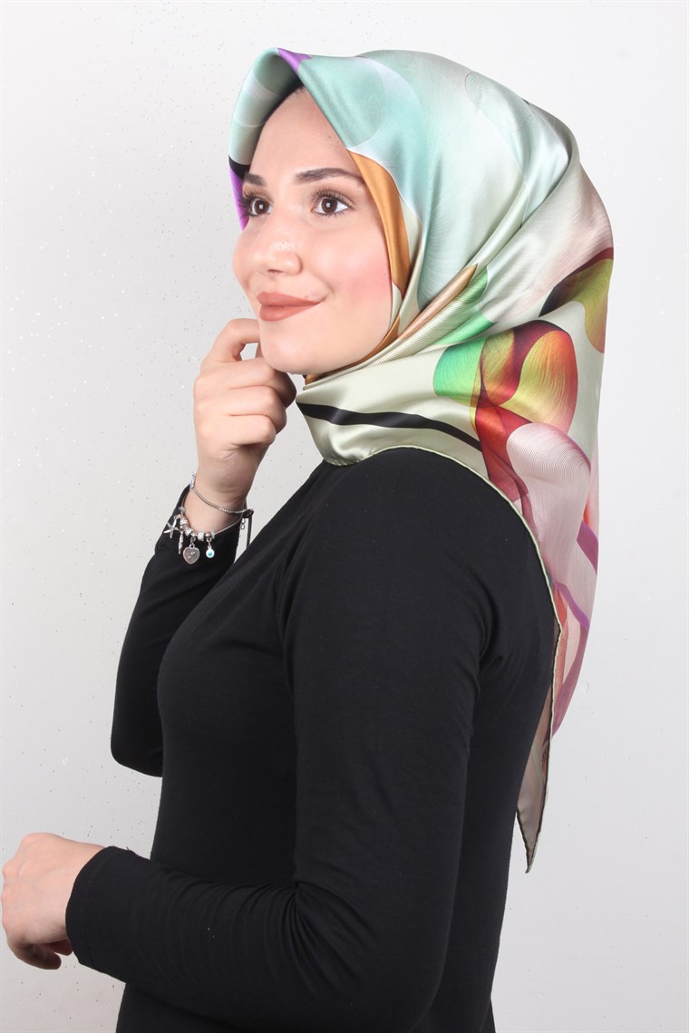 Piramit İpek Eşarp 1862-6