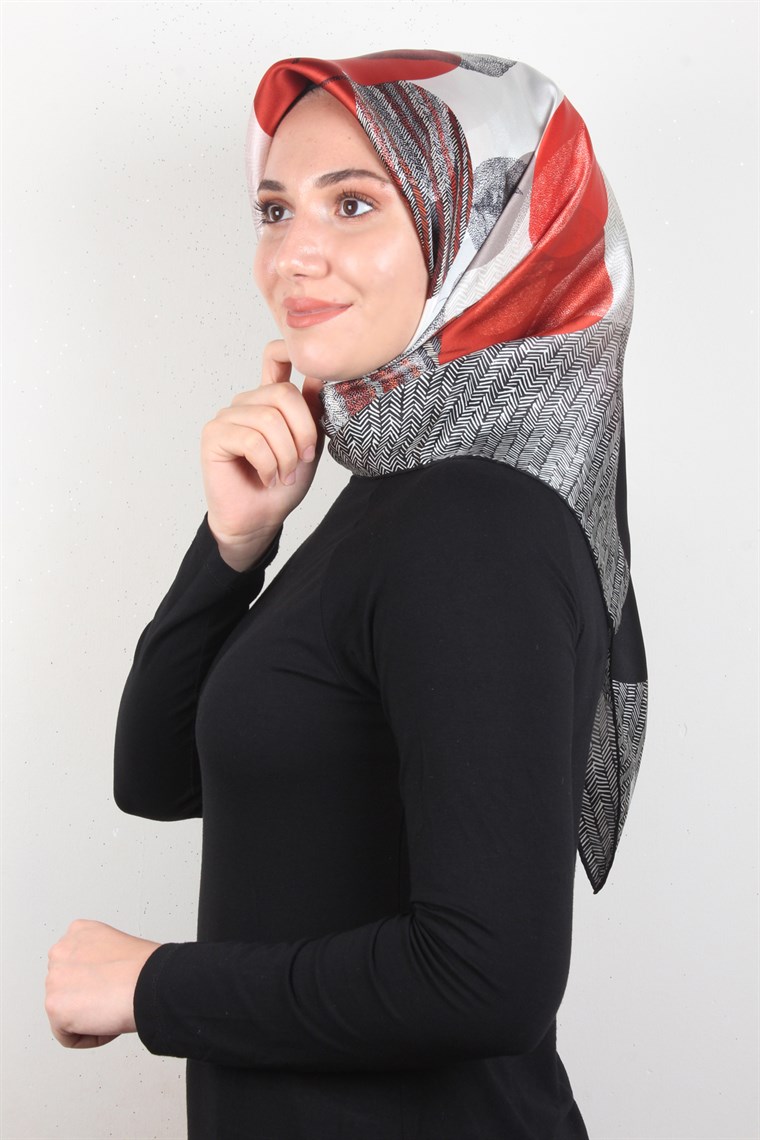 Piramit İpek Eşarp 1872-9
