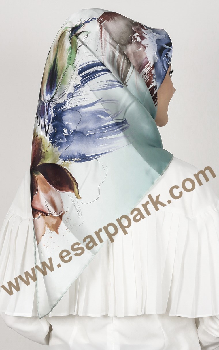 Piramit İpek Eşarp 1880-3