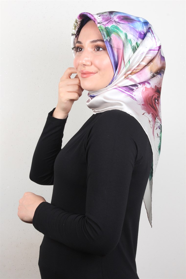 Piramit İpek Eşarp 1880-6