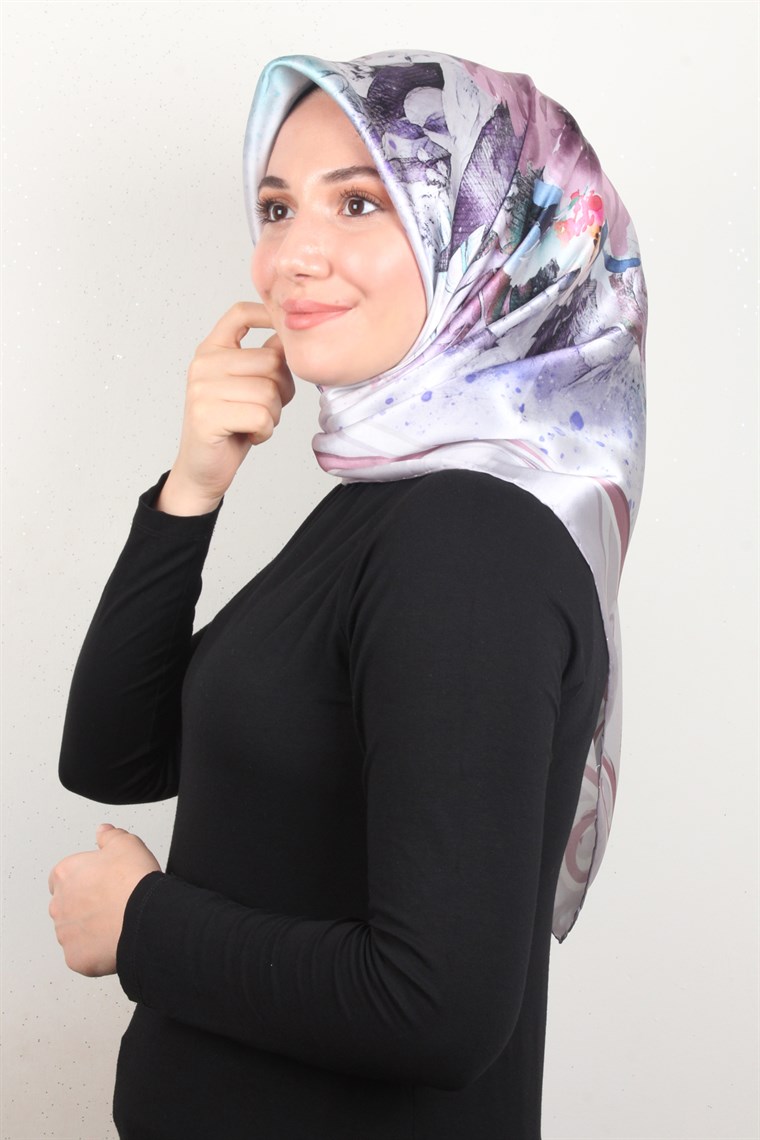 Piramit İpek Eşarp 1887-5