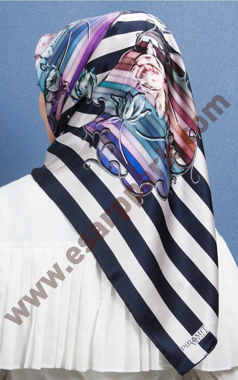 Piramit İpek Eşarp 1891-12