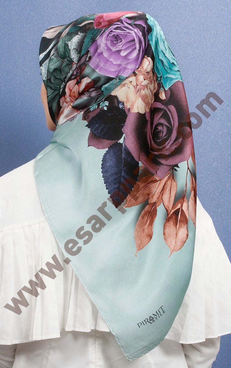 Piramit İpek Eşarp 1891-6