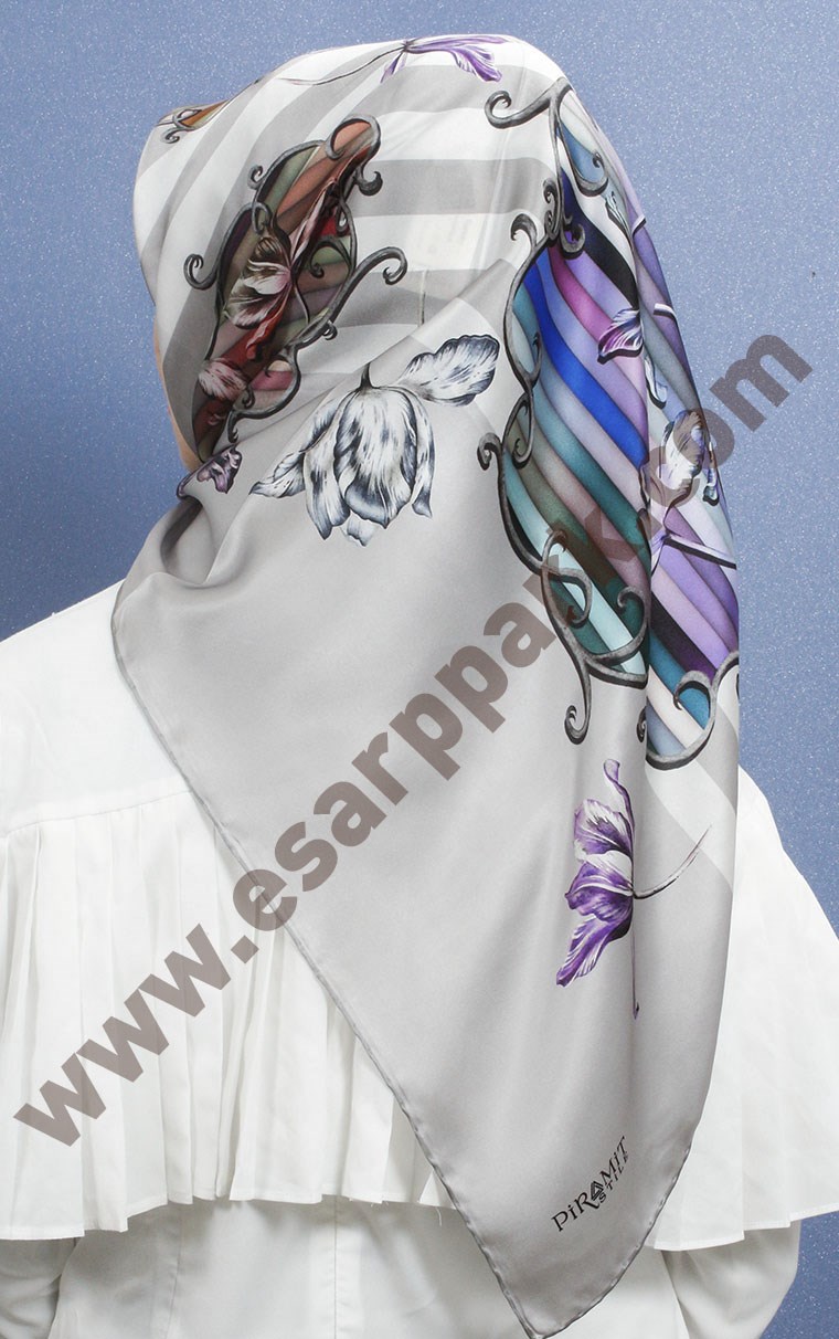 Piramit İpek Eşarp 1891-7