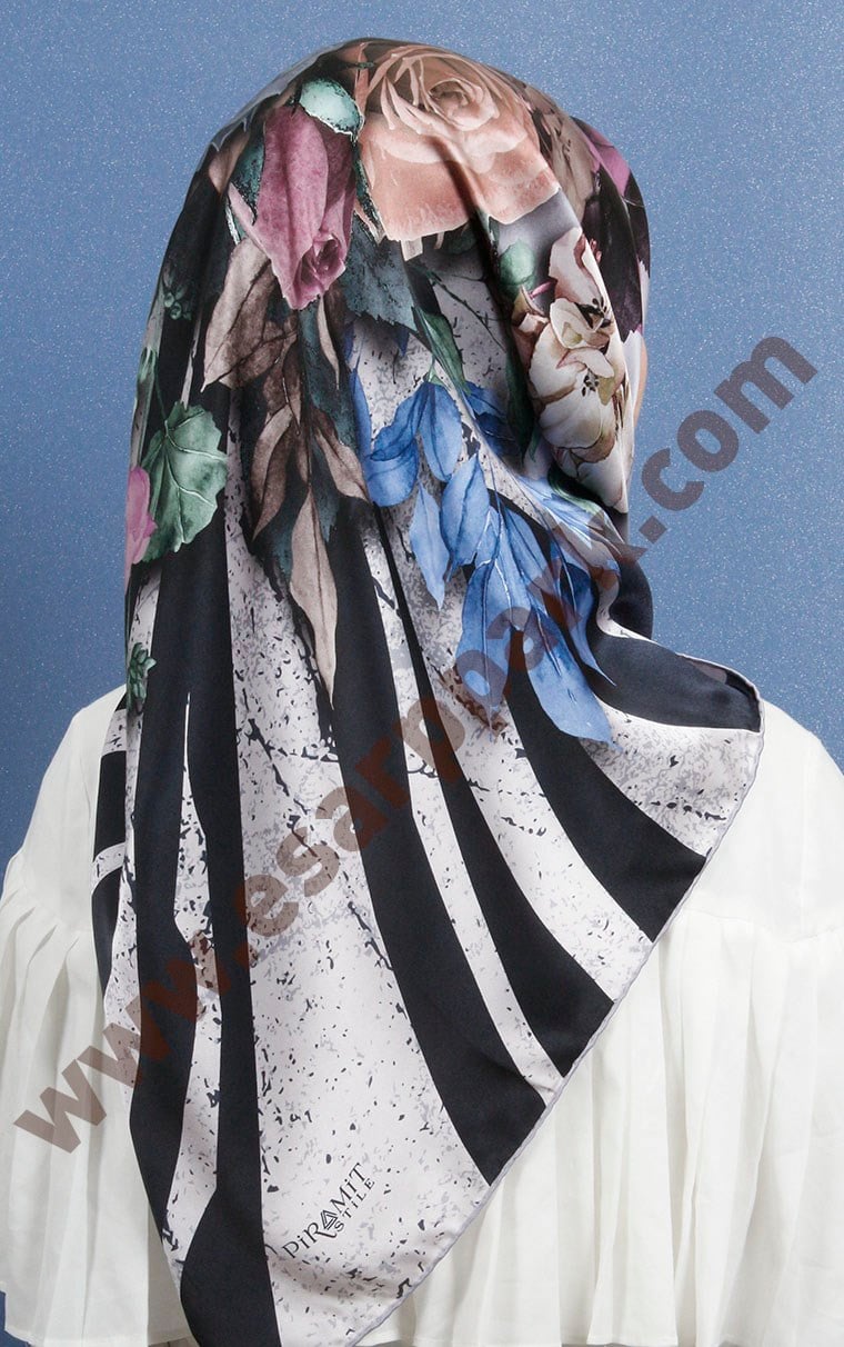 Piramit İpek Eşarp 1891-8