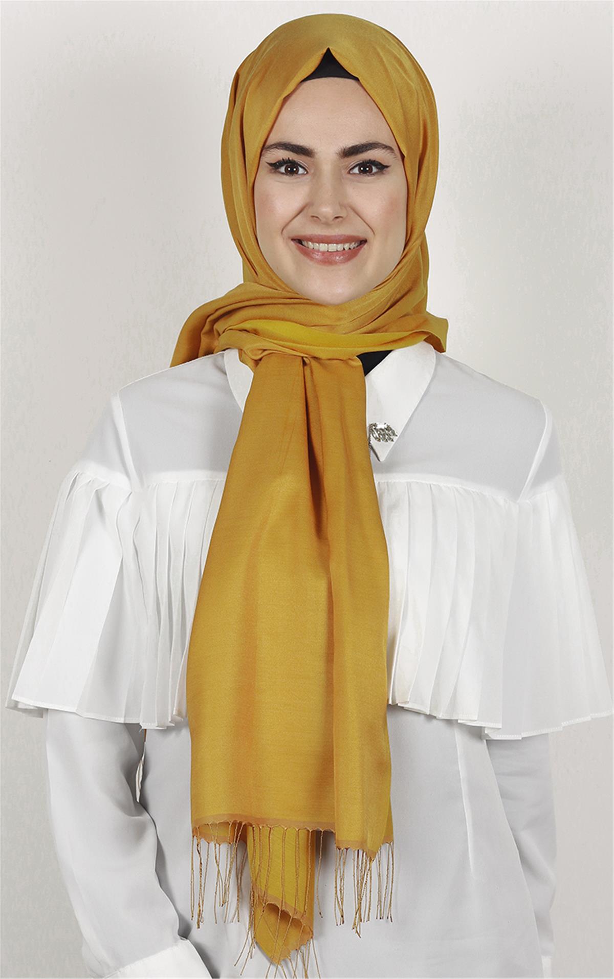 Piramit İpeksi Şal 2806-18 Bal Kabağı