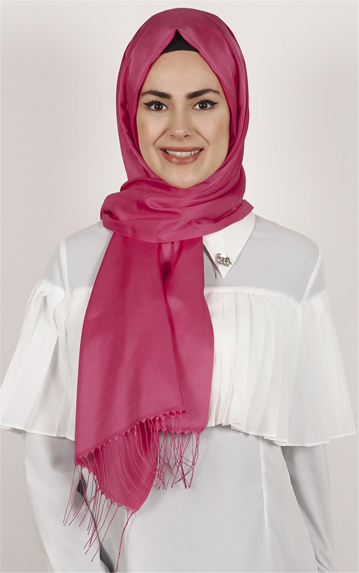 Piramit İpeksi Şal 2806-25 Şeker Pembe