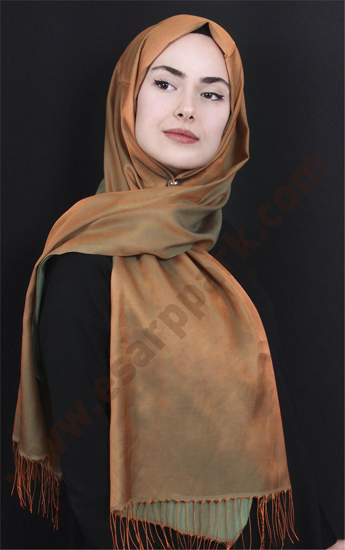 Piramit İpeksi Şal 2806-6 Bakır