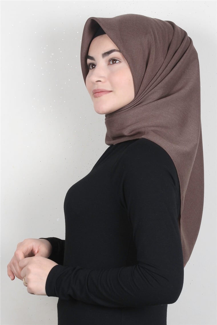 Piramit Keten Eşarp 1395-29 Kahve