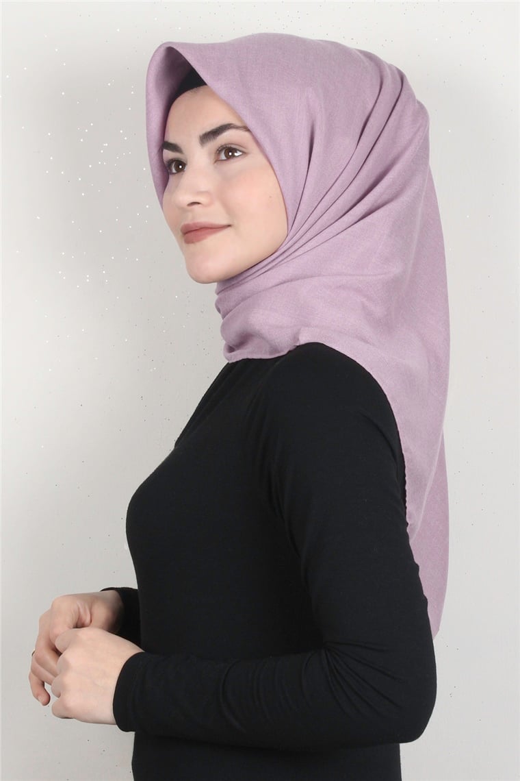 Piramit Keten Eşarp 1395-39 Toz Pembe