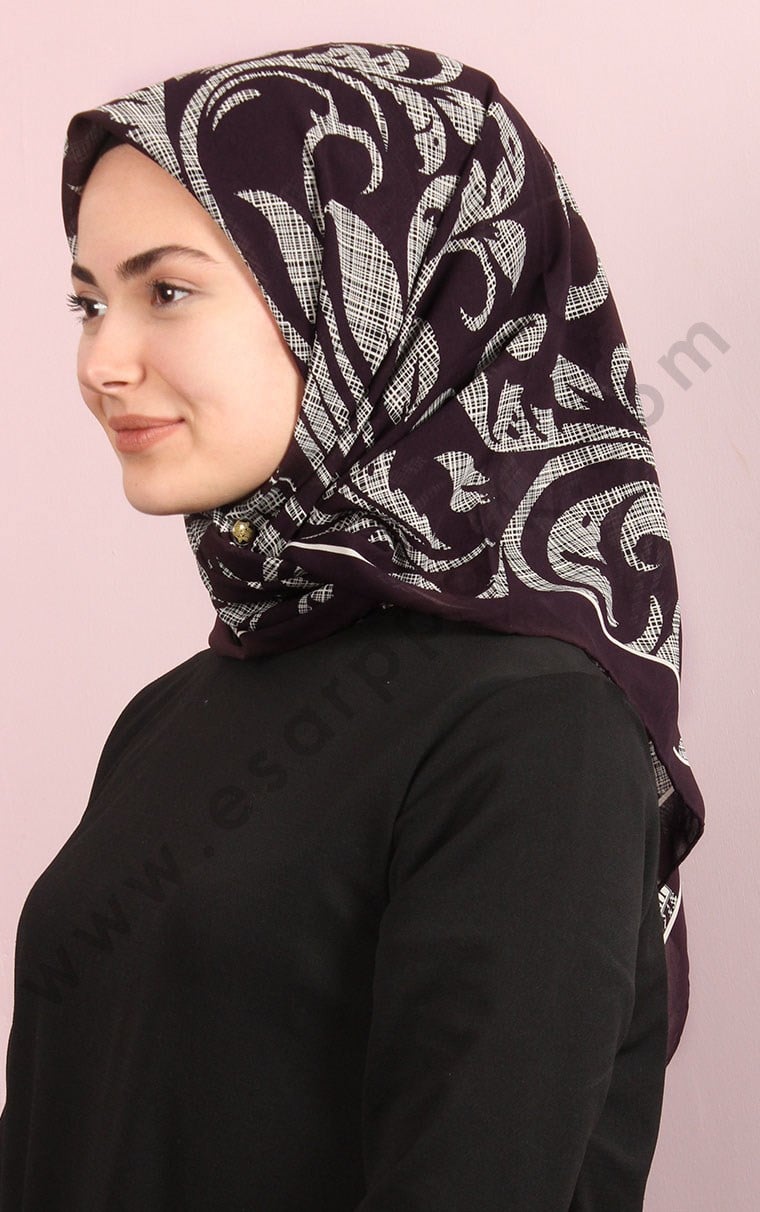 Piramit Krep Eşarp 11600-10