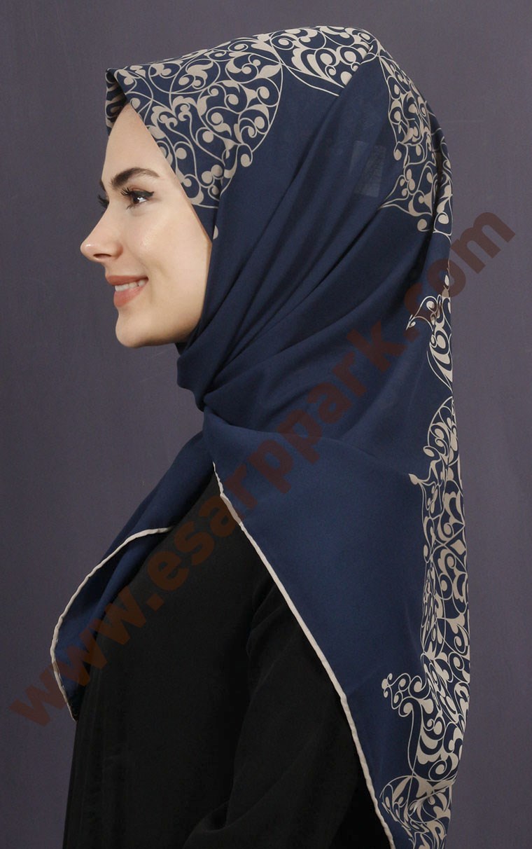 Piramit Krep Eşarp 11600-15