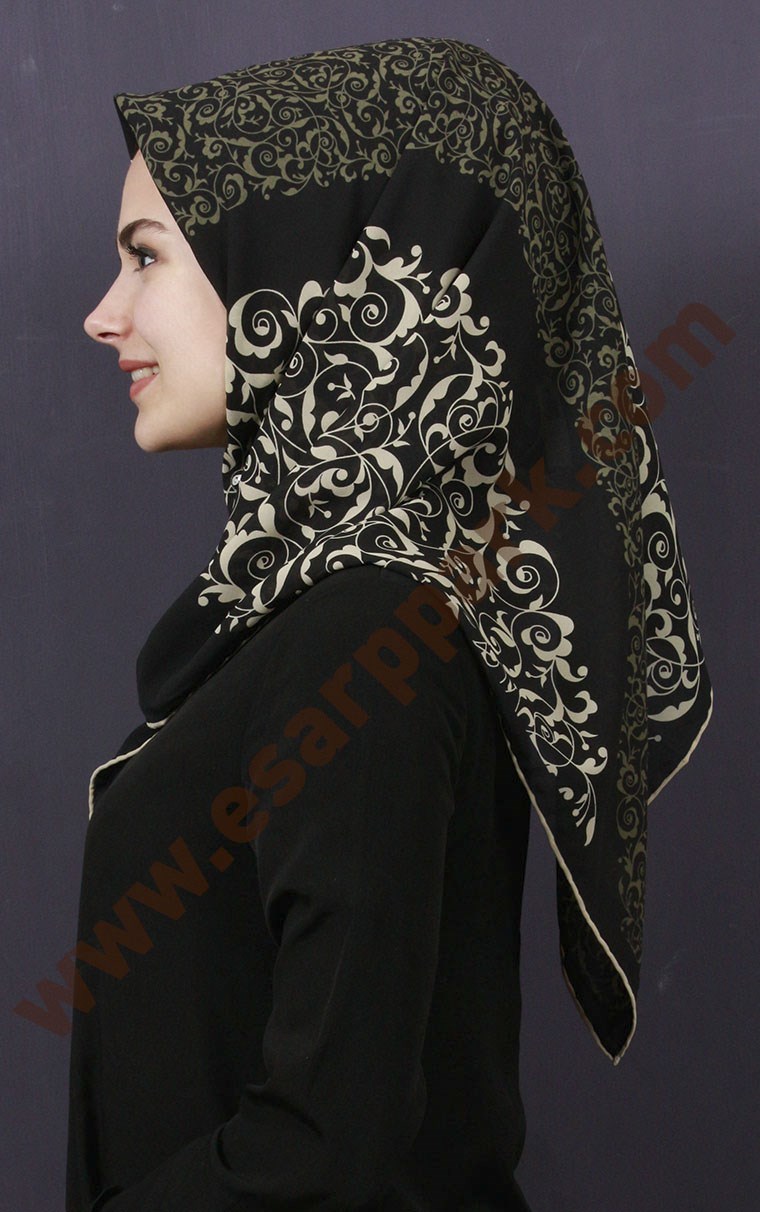 Piramit Krep Eşarp 11600-24