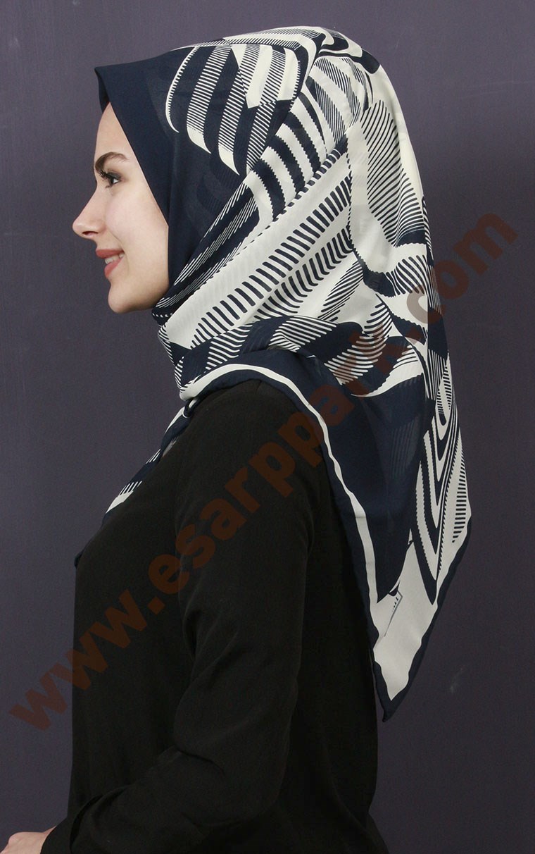 Piramit Krep Eşarp 11600-25