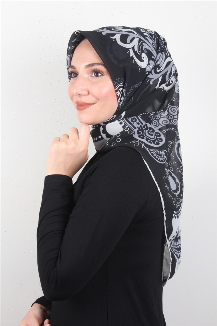 Piramit Krep Eşarp 11600-30