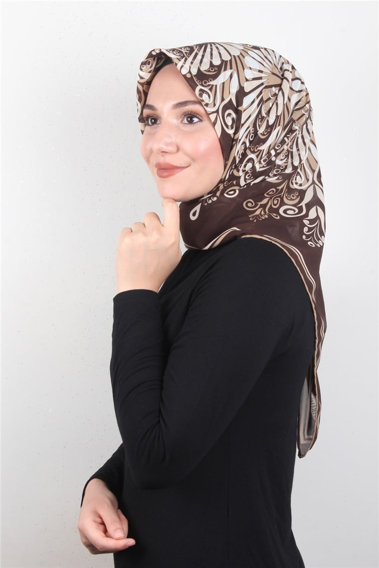 Piramit Krep Eşarp 11600-34