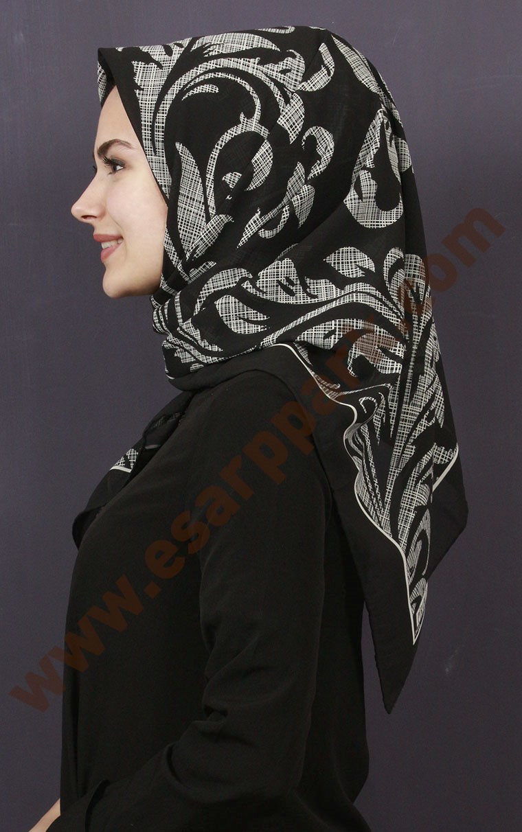 Piramit Krep Eşarp 11600-37