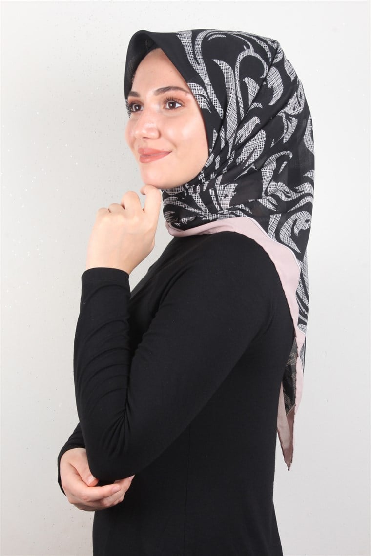 Piramit Krep Eşarp 11600-39