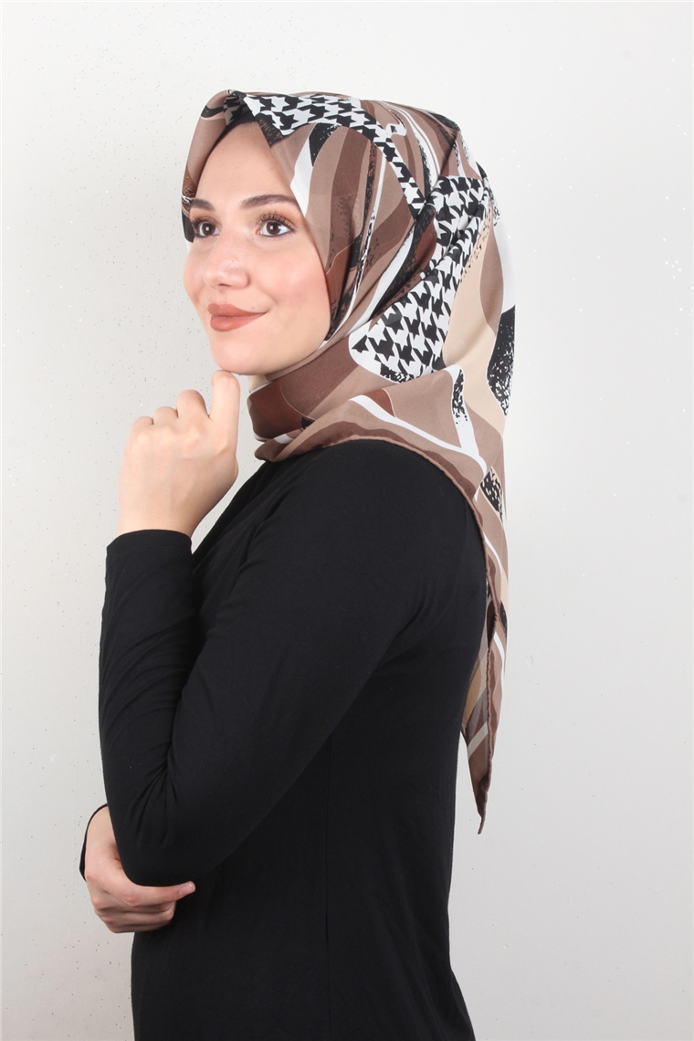 Piramit Krep Eşarp 11600-42