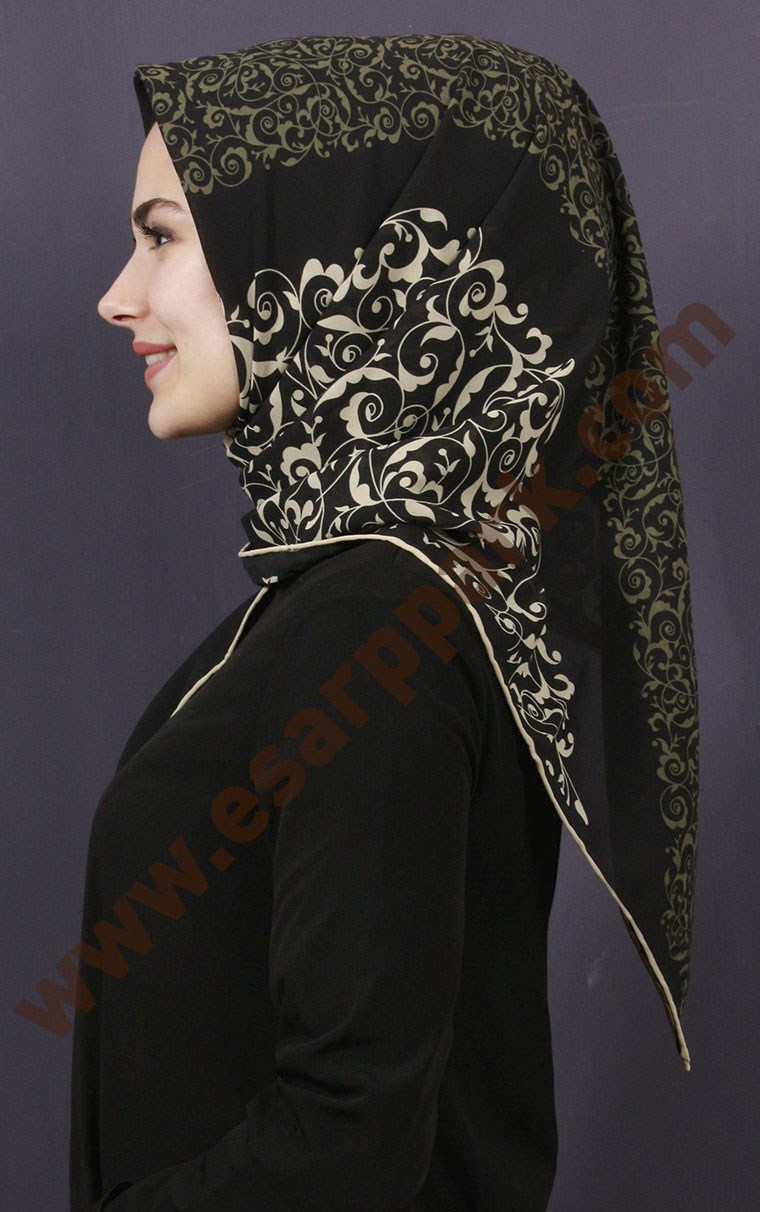 Piramit Krep Eşarp 11600-48